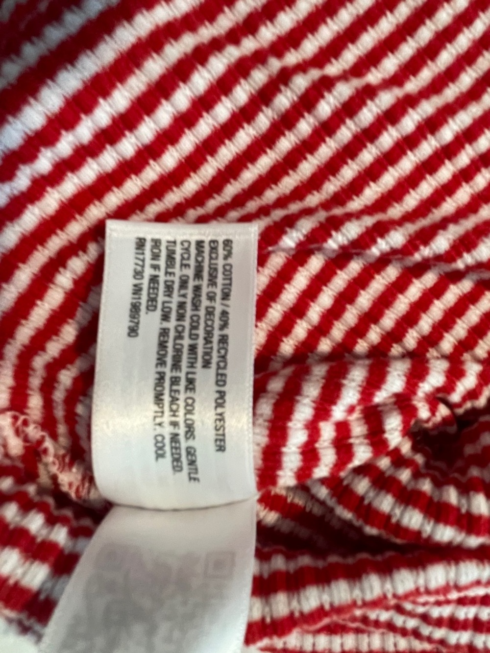 Universal Thread Textured RibTank-Red & White Size Large - Picture 3 of 7